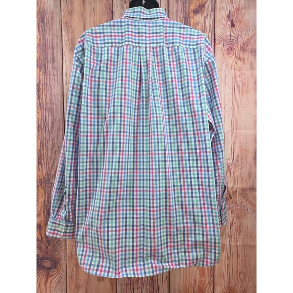 Vineyard Vines Mens XXL Whale Shirt Plaid Button Down 100% Cotton Long Sleeve - Picture 2 of 6
